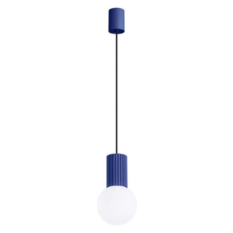 Lampa wisząca Sollux Lighting Halo 7594 ultramaryno-biała nowoczesna 1xG9 x 1 szt.