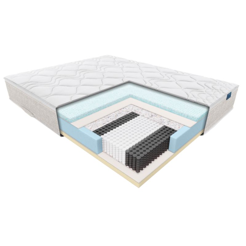 Materac Janpol Nolli 140x200 cm Biaxial Grey 1 szt.