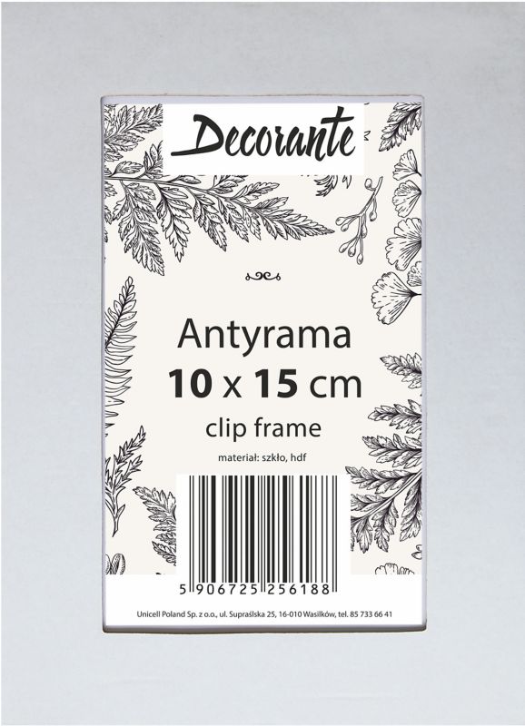 Antyrama szklana 10 x 15 cm