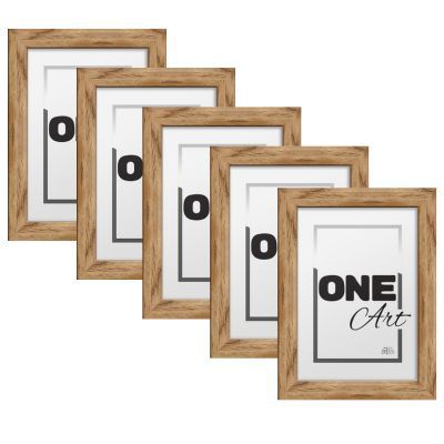 Zestaw ramek Hekla 21x29,7 A4 naturalny 5szt.