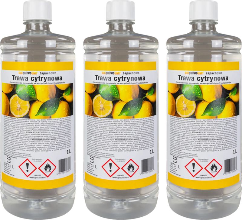 BiokominkiGMT Biopaliwo ZESTAW TRAWA CYTRYNOWA 3szt..