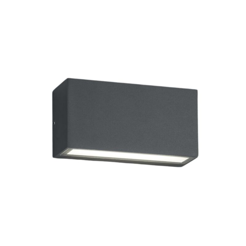 Kinkiet ścienny zewnętrzny Trio Trent antracyt LED 10W 3000K 800lm IP65 wym: 5 x 14 x 14 cm aluminium - 1 szt.