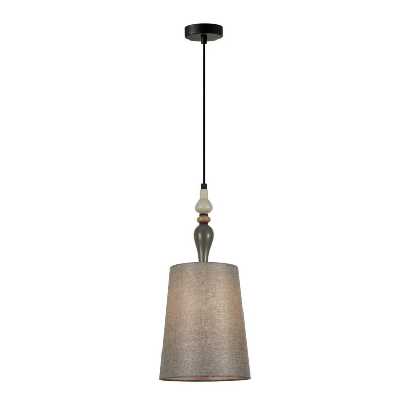 Lampa wisząca Italux Nerom 9604 czarny mat-szara styl klasyczny 1xE27 x 1 szt.