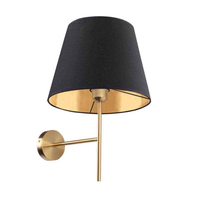 Kinkiet ścienny Polux Elen złoto-czarny 1 x E27 x IP20 wym: 49 x 30 x 37,5 cm - 1 szt.
