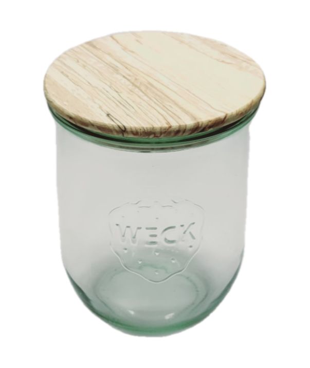 Słoik MODO24 Weck 1062 ml fi 100 tulip drewniane wieko 1 kpl.