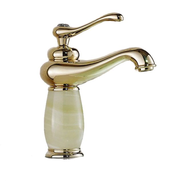 Bateria umywalkowa Lauferi ALONE stojąca mosiężna złota retro 1 szt.