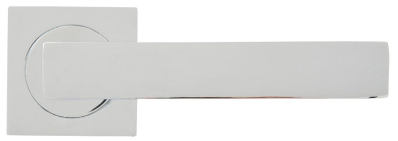 Klamka drzwiowa Qubik na rozecie chrom