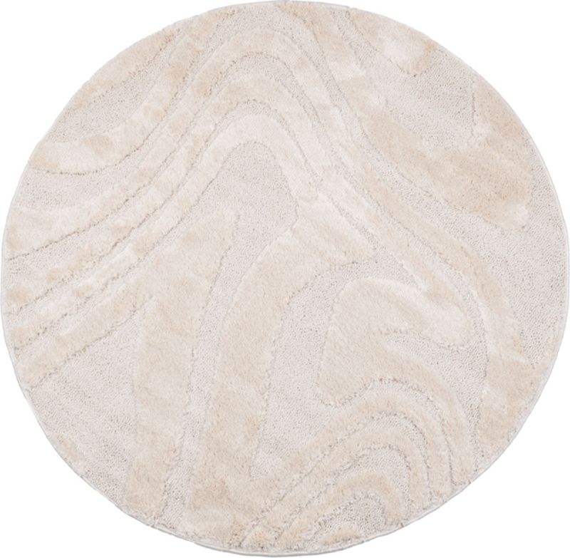 Dywan Multidecor Pisa 160 cm koło fala ivory 1 szt.