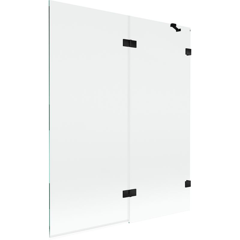 Parawan nawannowy 2-skrzydłowy Mexen Lunar transparent czarny 140 x 150 cm 1 szt