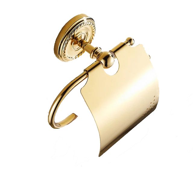 Uchwyt na papier toaletowy Lauferi DANAE mosiężny złoty retro 1 szt.