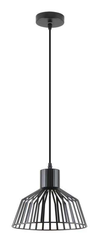 Lampa wisząca Zuma Line Dolia czarny matowy wym: 144 x 24 x 24 cm 1xE27 x 40W 1 szt.