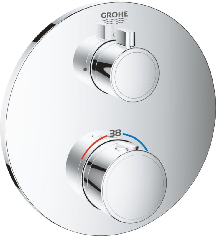 Bateria prysznicowa Grohe Grohtherm termostatyczna chrom, montaż podtynkowy, 1 szt.