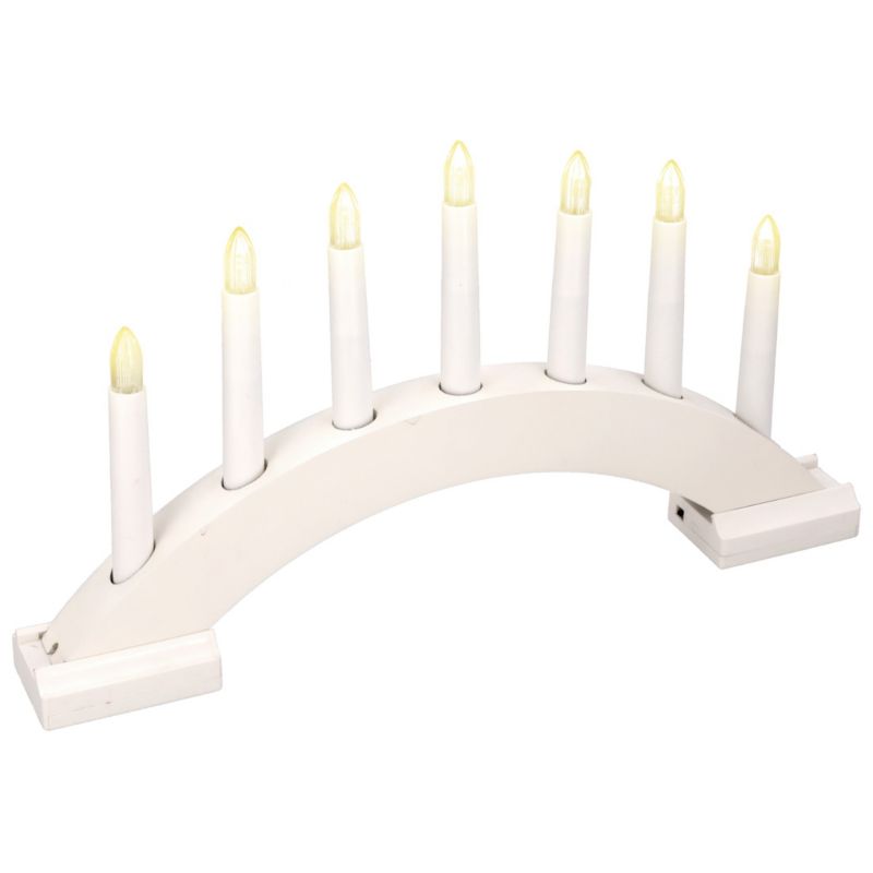 Świecznik adwentowy JUMI 7 LED świąteczny latarenka święta timer baterie 1 szt.