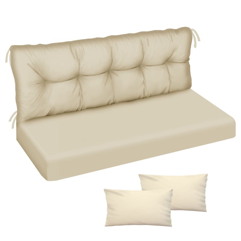 Poduszka materac na huśtawkę Classic FEROCITY Beżowy 120x50x50 1 szt.