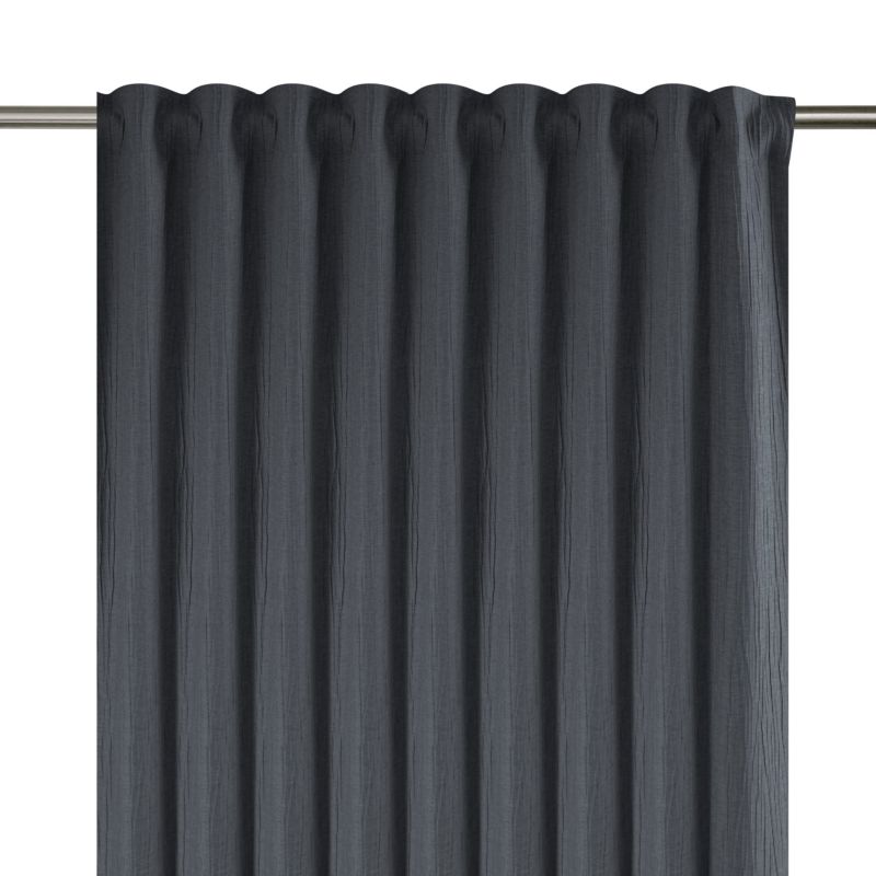 Zasłona GoodHome Castellano 140 x 300 cm ciemnoszara