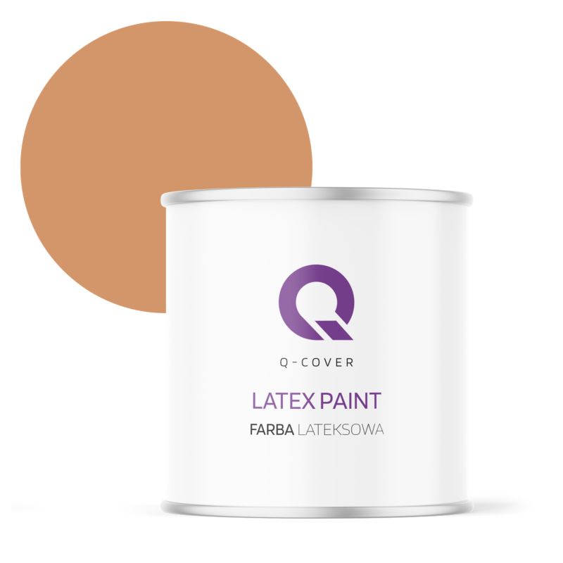 Farba Lateksowa Do Ścian i Sufitów Q-Cover Herbaciany H6135 Głęboki Mat 2L