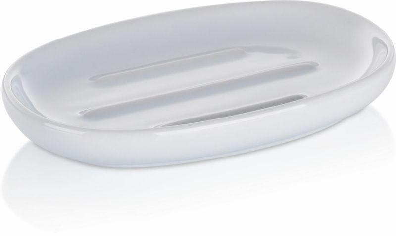 Mydelniczka Kela Isabella, ceramika, biała, stojąca, 13.5x8.5 cm, 1 szt.