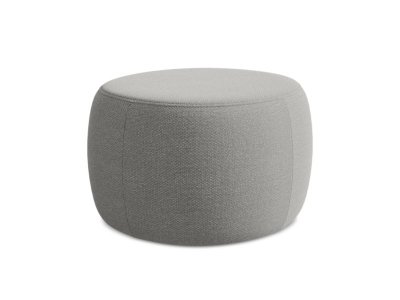 Pufa LaMiaSofa TIVOLI z tkaniny bouclé 76x67 cm jasny szary 1 szt.