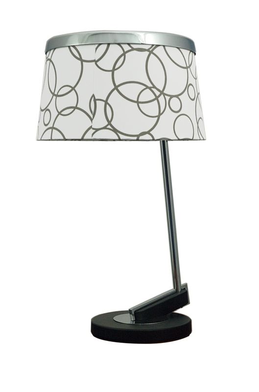 Lampa stołowa Candellux Impresja czarno-biała 1 x E27 x 60W IP20 wym: 51 x 30 x 30 cm metal - 1 szt.