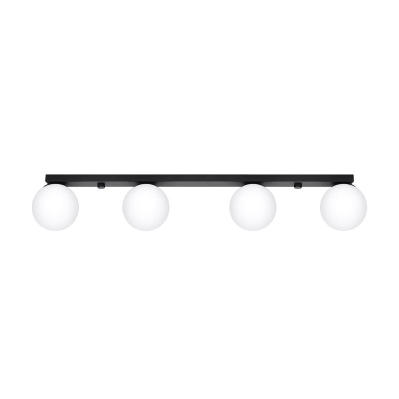Plafon Sollux Lighting YOLI 4 czarny 1 szt.