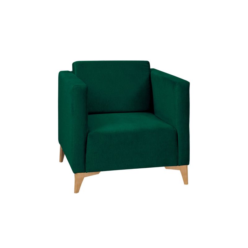 Fotel MIRJAN 24 Szafir butelkowa zieleń + dąb 1 szt.