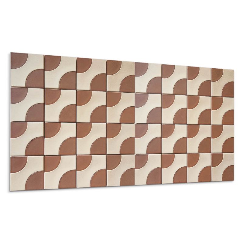 Kafelki samoprzylepne Wallfluent 60x30 cm Wzory w geometryczne płytki 6 szt.