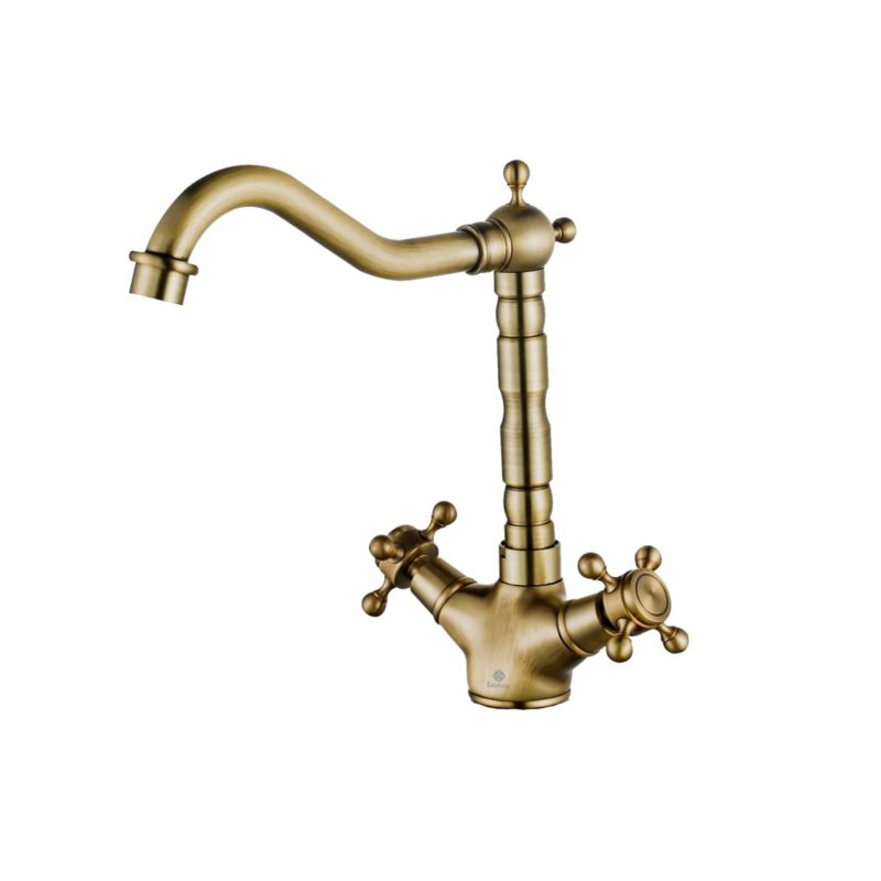 Bateria umywalkowa Lauferi DEMETER mosiężna szczotkowany mosiądz retro 1 szt.