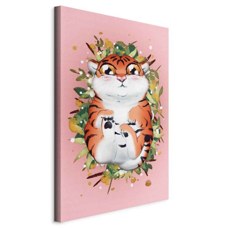 Obraz Artgeist Tygrysek na trawie 40 x 60 cm płótno włoskie 1 szt