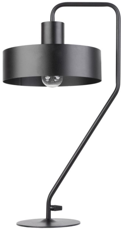 Lampka stołowa Sigma Lighting Vasco czarna 1 x E27 x 15W IP20 wym: 55 x 30 x 25 cm metal - 1 szt.