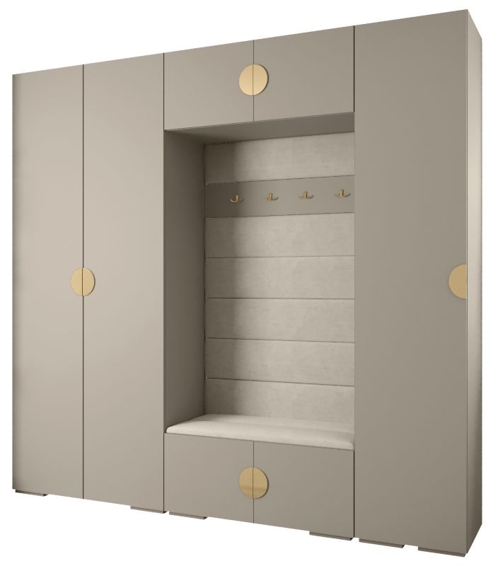 Garderoba do przedpokoju Abiks INOVA 4 Z8 kaszmir+złoty+manila02 1 szt.