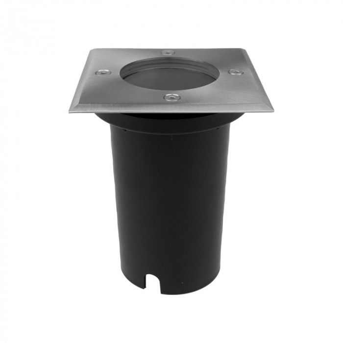 Lampa gruntowa najazdowa Ecolight Najazdowe stal nierdzewna inox 1 x GU10 x 35W IP67 wym: 14,2 x 10,8 x 10,8 cm - 1 szt.