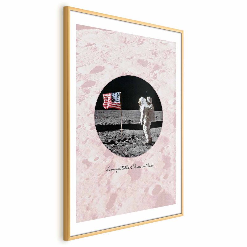 Plakat Artgeist Love You 29,7x42 cm z ramą złotą 1 szt