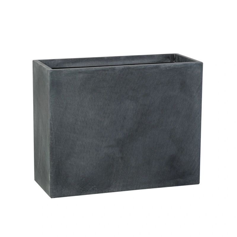 Doniczka Lechuza Z Włókna Szklanego Na Taras Do Domu D272L grafitowy beton 1 szt