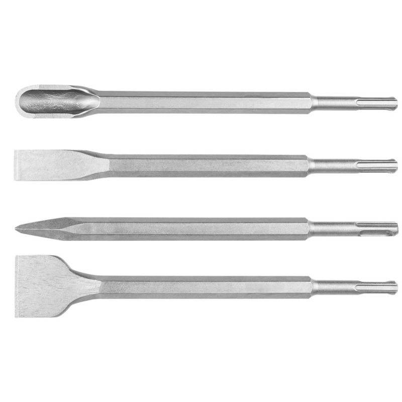 Dłuta GRAPHITE SDS Plus, zestaw 4 szt do betonu 1 kpl