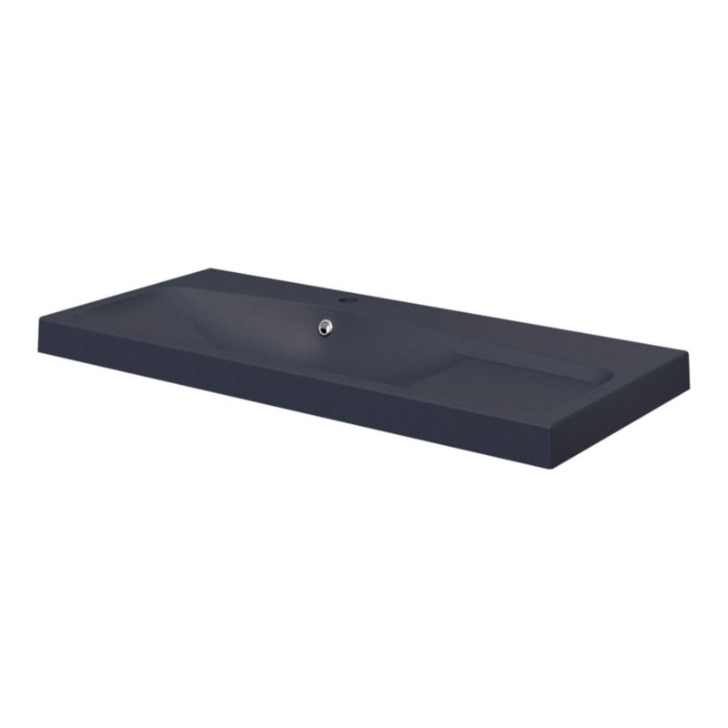 Umywalka meblowa GoodHome Mila 100 cm czarny metalik