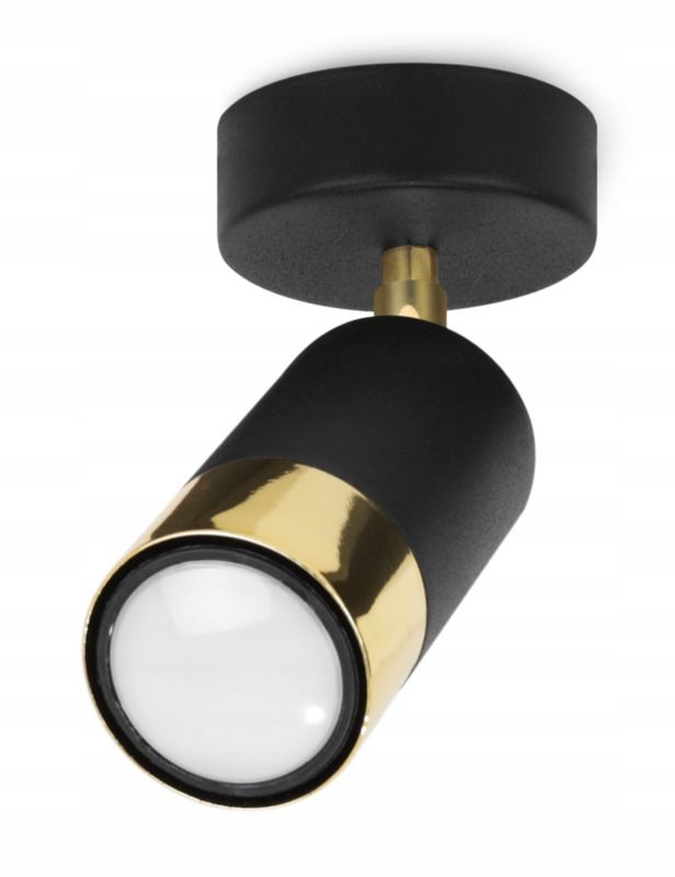 Lampa sufitowa reflektor Light Home LH Hugo 1x GU10 20W kinkiet czarny 1szt.