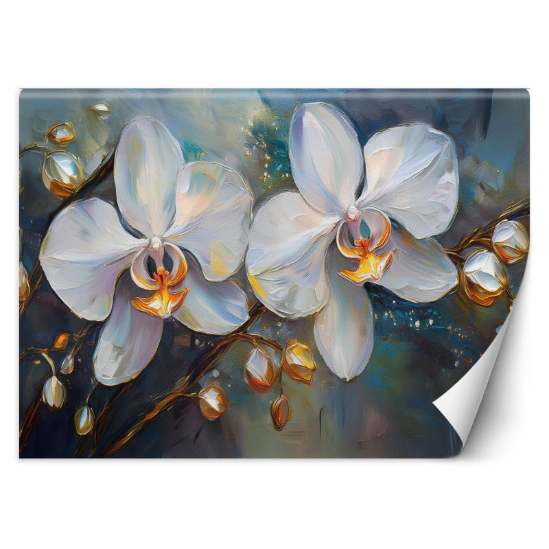 Fototapeta Feeby Storczyki Białe Kwiaty 400x280 1 szt