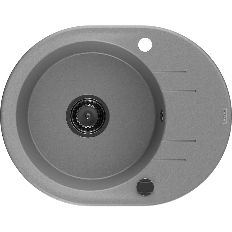 Zlewozmywak wpuszczany Mexen Kevin 1-komorowy szary 586x458 mm 6517581005-71-B