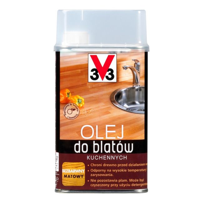Olej do blatów kuchennych V33 bezbarwny 0,5 l
