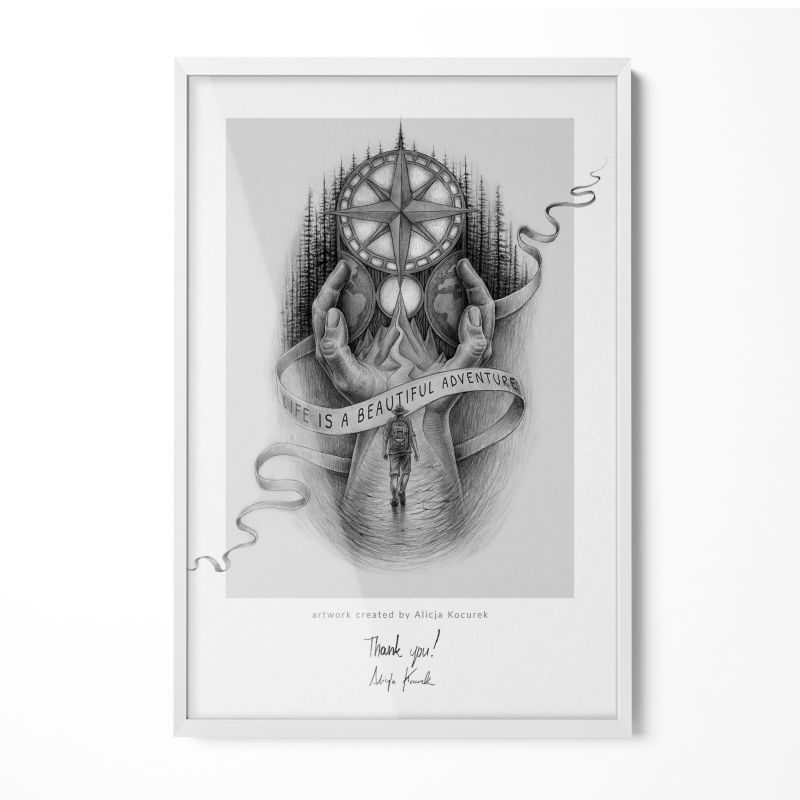 Ramka na zdjęcia Tulup biała 40x60 cm 1 szt.