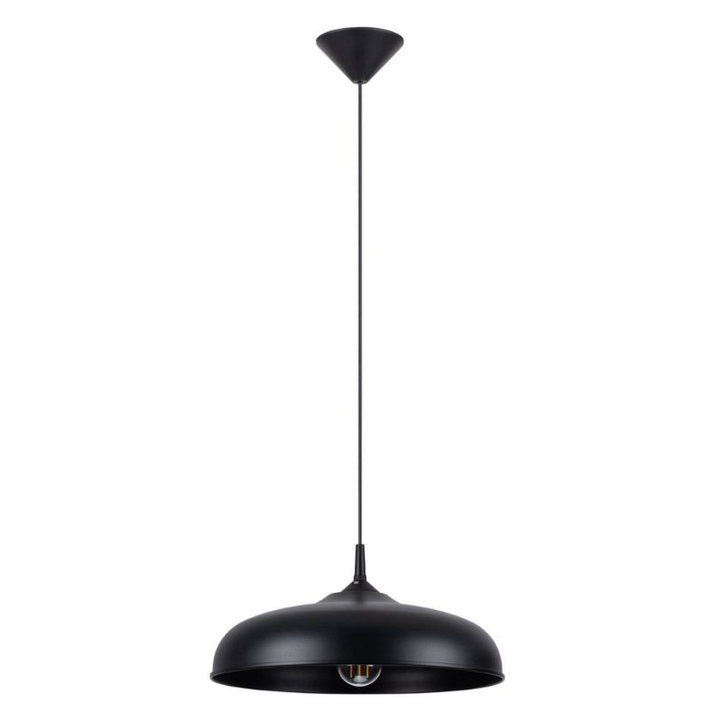 Lampa wisząca Sollux Lighting Gina 2830 czarna szerokość 38 cm 1xE27 x 1 szt.