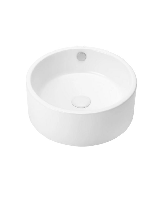 Umywalka nablatowa Uptrend NEO biały połysk, z przelewem 1 szt.