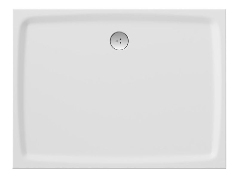 Prostokątny brodzik prysznicowy konglomeratowy Ravak Gigant Pro Flat 120x80 biały 1szt