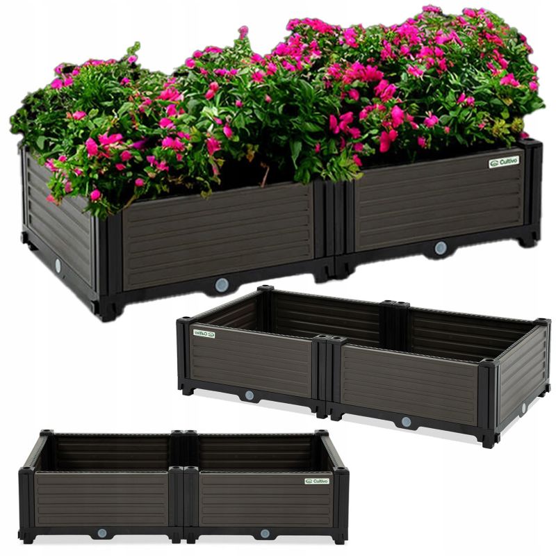 Skrzynia Cultivo Uprawowa Zielnik Kwiatowa Balkonowa Grządka na kwiaty warzywa 1 szt