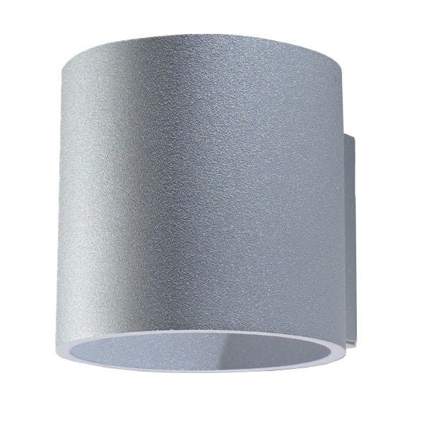Kinkiet ścienny Sollux Lighting Orbis szary 1 x G9 x 40W IP20 wym: 10 x 12 x 12 cm - 1 szt.