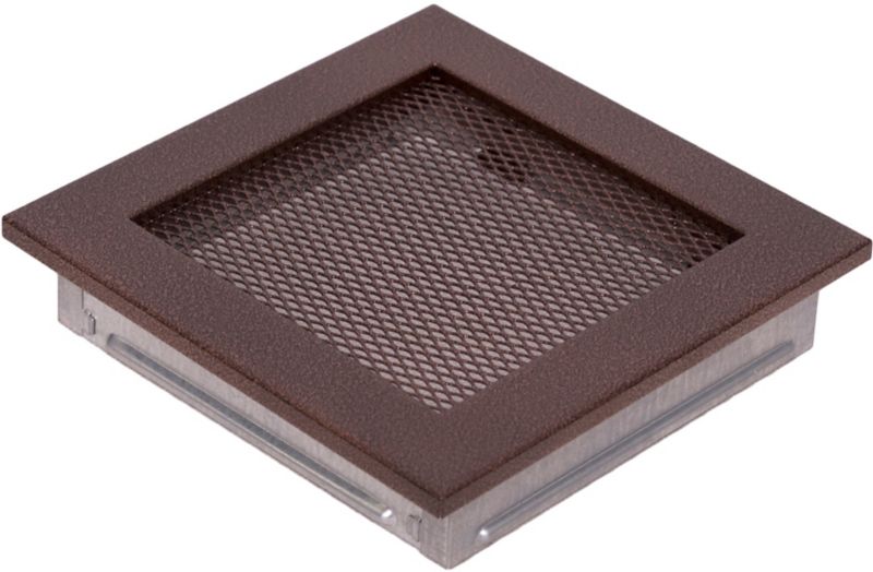 Kratka kominkowa stara miedź 17 x 17 cm