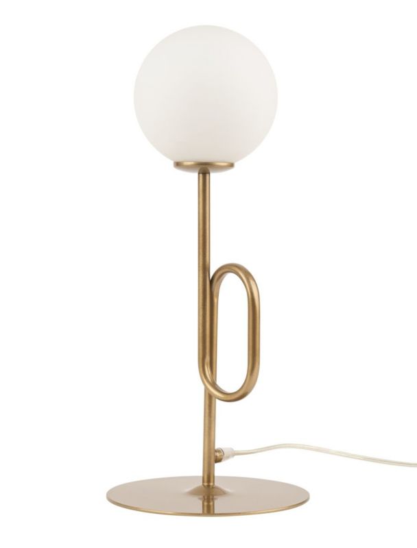 Lampa stołowa Sigma Lighting Tes złoto-biała 1 x G9 x 12W IP20 wym: 45 x 20 x 20 cm metal - 1 szt.