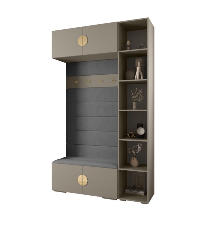 Garderoba do przedpokoju Abiks INOVA 4 Z20 kaszmir+złoty+manila16 1 szt.