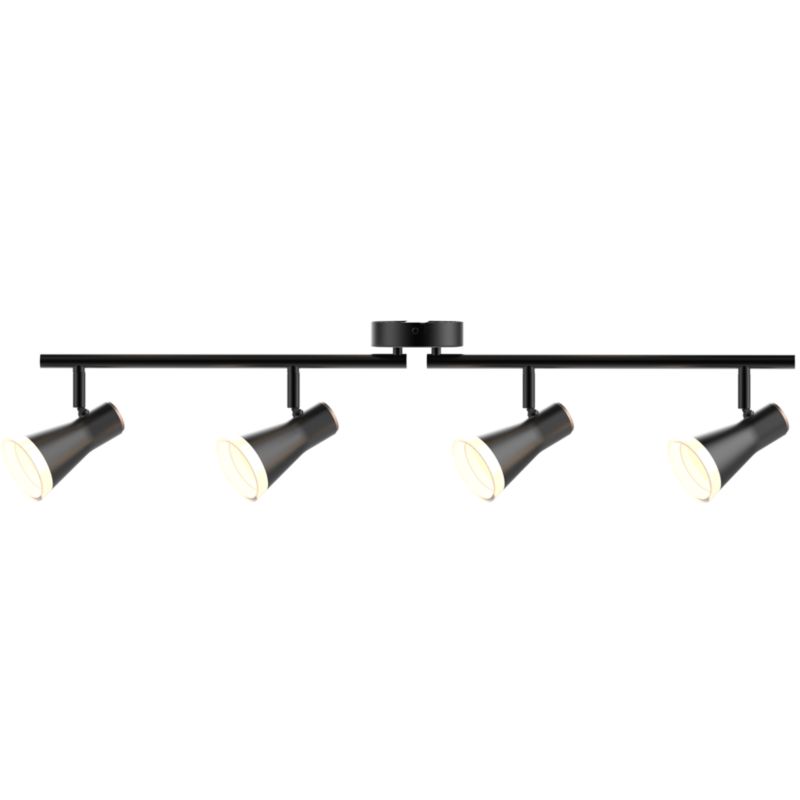 Oprawa listwa ścienno-sufitowa Sanico Goldlux BERG 4 LED czarna 3000K IP20 - 1 szt.