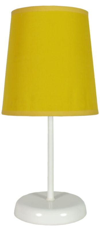 Lampka stołowa Candellux Gala biało-żółta 1 x E14 x 40W IP20 wym: 31 x 14 x 14 cm tkanina - 1 szt.